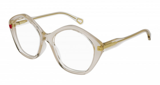 Chloé CC0011O Eyeglasses, 001 - NUDE with TRANSPARENT lenses