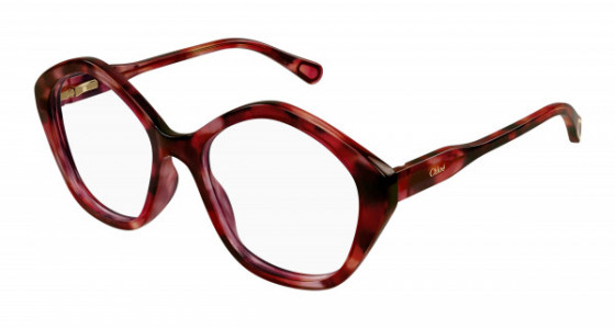 Chloé CC0011O Eyeglasses, 005 - HAVANA with TRANSPARENT lenses