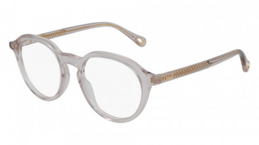 Chloé CH0012O Eyeglasses, 001 - PINK with TRANSPARENT lenses