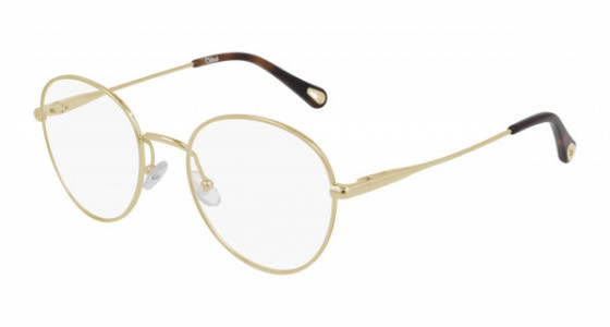 Chloé CH0021OA Eyeglasses, 001 - GOLD with TRANSPARENT lenses
