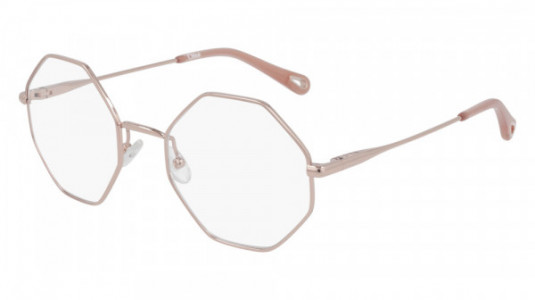 Chloé CH0022O Eyeglasses, 002 - GOLD with TRANSPARENT lenses