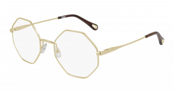 Chloé CH0022O Eyeglasses, 004 - GOLD with TRANSPARENT lenses