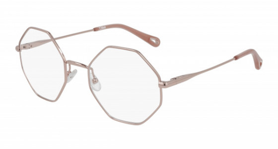 Chloé CH0022O Eyeglasses, 005 - GOLD with TRANSPARENT lenses