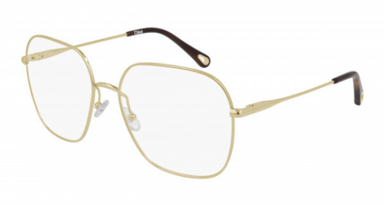 Chloé CH0023O Eyeglasses, 001 - GOLD with TRANSPARENT lenses