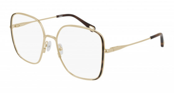 Chloé CH0038O Eyeglasses, 001 - GOLD with TRANSPARENT lenses