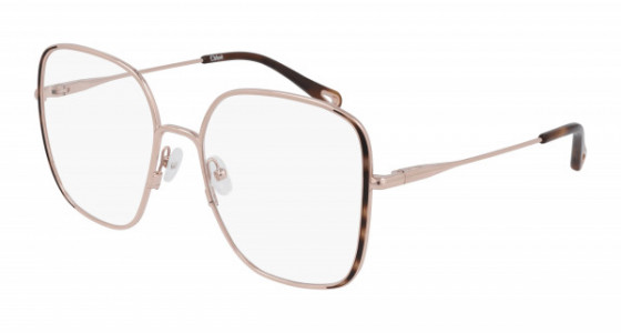 Chloé CH0038O Eyeglasses, 002 - GOLD with TRANSPARENT lenses
