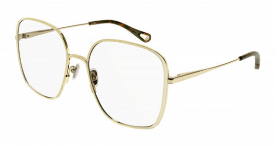 Chloé CH0038O Eyeglasses, 005 - GOLD with TRANSPARENT lenses