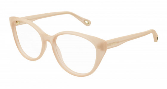 Chloé CH0052O Eyeglasses, 004 - NUDE with TRANSPARENT lenses