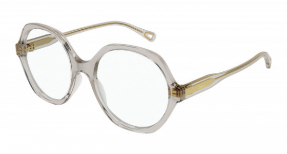 Chloé CH0083O Eyeglasses, 003 - PINK with TRANSPARENT lenses