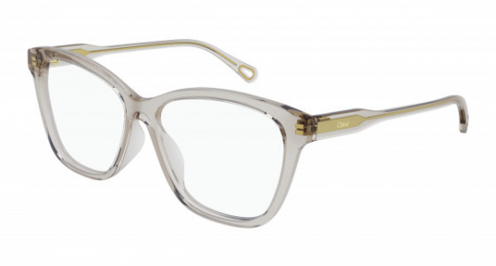 Chloé CH0084O Eyeglasses, 007 - PINK with TRANSPARENT lenses