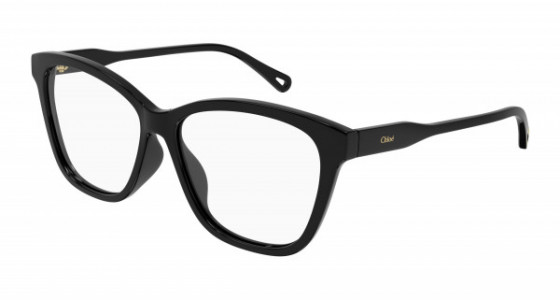 Chloé CH0084OA Eyeglasses, 001 - BLACK with TRANSPARENT lenses