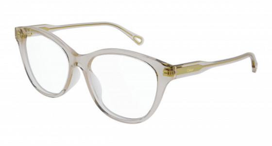 Chloé CH0085O Eyeglasses, 003 - PINK with TRANSPARENT lenses