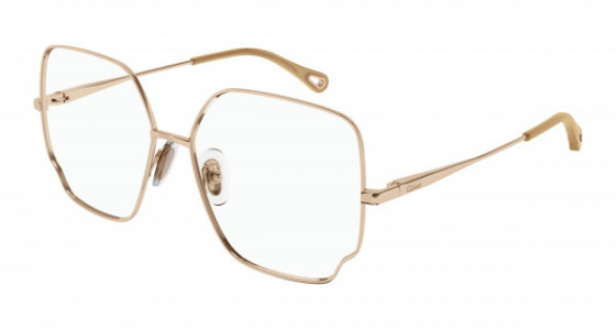 Chloé CH0096O Eyeglasses, 006 - GOLD with TRANSPARENT lenses