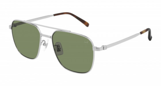 dunhill DU0014S Sunglasses, 004 - SILVER with GREEN lenses