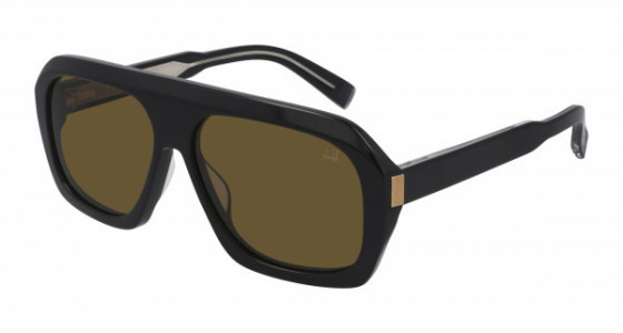 dunhill DU0022S Sunglasses, 001 - BLACK with BROWN lenses