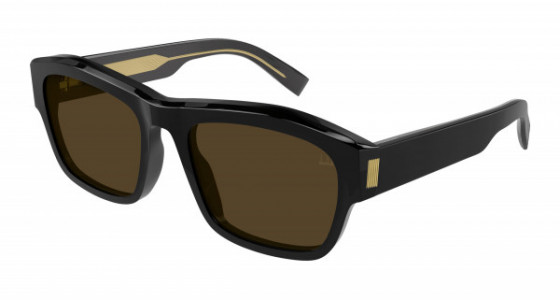 dunhill DU0029S Sunglasses, 001 - BLACK with BROWN lenses