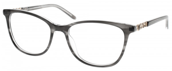 Jessica McClintock JMC 4340 Eyeglasses, Black Horn Laminate
