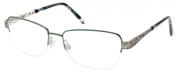 Jessica McClintock JMC 4341 Eyeglasses, Green Slate