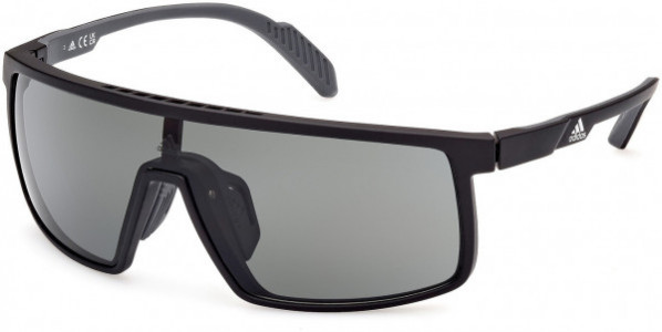 adidas SP0057 Sunglasses, 02A - Matte Black / Smoke