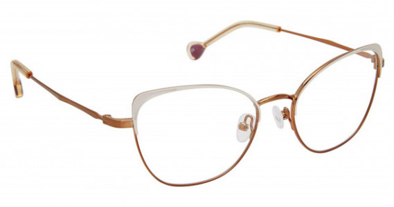 Lisa Loeb FALL BACK Eyeglasses, CREAM/COPPER (C3)