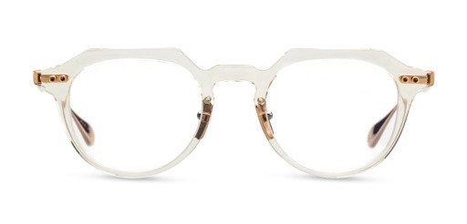 DITA OKU Eyeglasses, VINTAGE CLEAR - WHITE GOLD