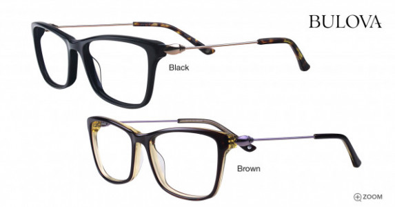 Bulova Afton Eyeglasses, Brown