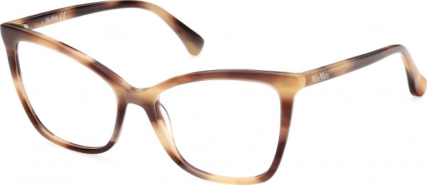 Max Mara MM5060 Eyeglasses, 048 - Beige Brown/Striped / Beige Brown/Striped