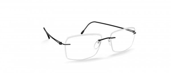 Silhouette Lite Spirit Accent Rings JH Eyeglasses, 9040 Black