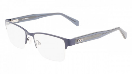 Ferragamo SF2222 Eyeglasses, (401) MATTE BLUE