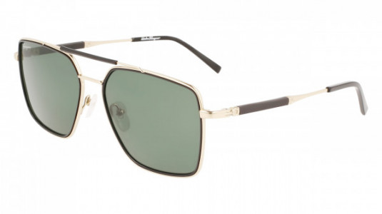 Ferragamo SF298S Sunglasses, (703) GOLD/BLACK