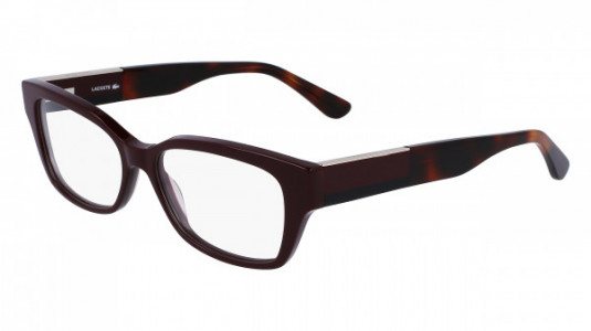 Lacoste L2907 Eyeglasses, (603) DARK RED