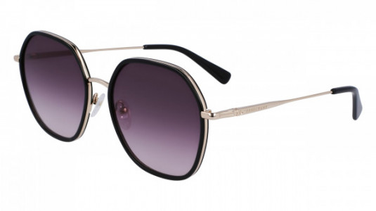 Longchamp LO163S Sunglasses, (728) GOLD/BLACK