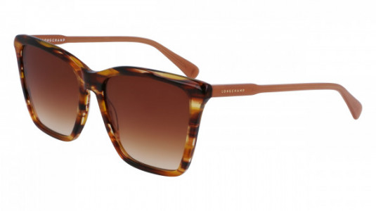 Longchamp LO719S Sunglasses, (238) BROWN HORN