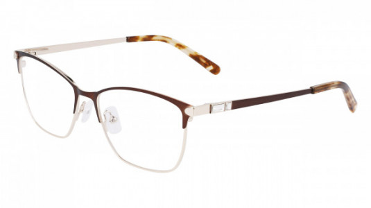 Marchon M-4019 Eyeglasses, (205) BROWN/GOLD