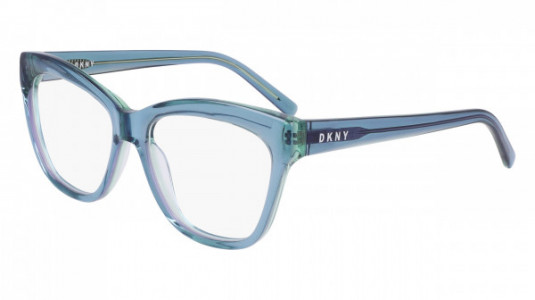 DKNY DK5049 Eyeglasses, (430) SMOKE/TEAL LAMINATE