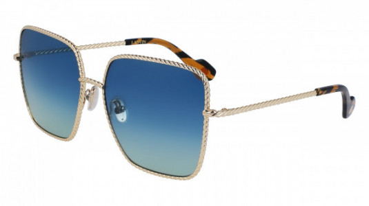 Lanvin LNV125S Sunglasses, (728) GOLD/GRADIENT BLUE GREEN
