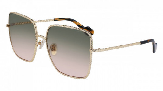 Lanvin LNV125S Sunglasses, (729) GOLD/GRADIENT PEACH