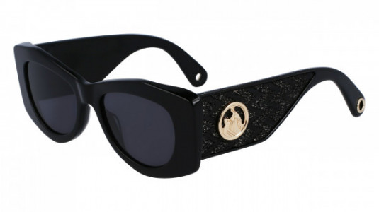 Lanvin LNV638S Sunglasses, (008) BLACK/BLACK LUREX