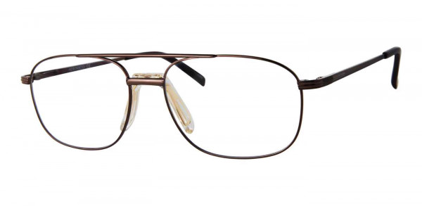 Adensco AD 139 Eyeglasses, 0TUI LIGHT BROWN