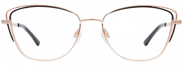 EasyClip EC619 Eyeglasses, 010 - Shiny Gold & Black