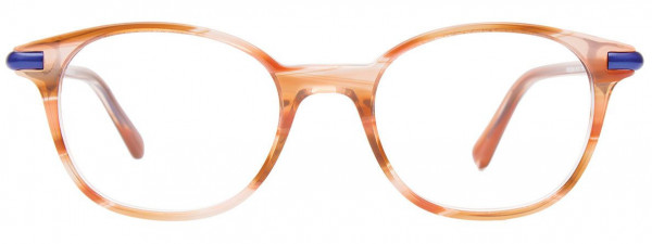 EasyClip EC649 Eyeglasses, 010 - Brown Striped & Blue