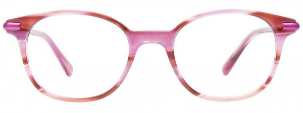 EasyClip EC649 Eyeglasses, 080 - Purple Striped & Lime