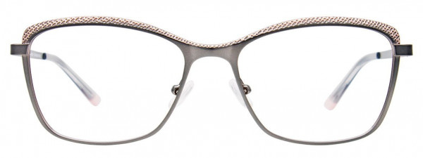 EasyClip EC615 Eyeglasses, 020 - Steel & Lt Pink