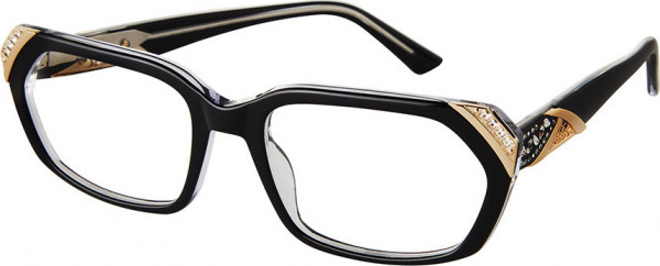 Diva DIVA 5567 Eyeglasses, 031T BLACK-CRYSTAL-G