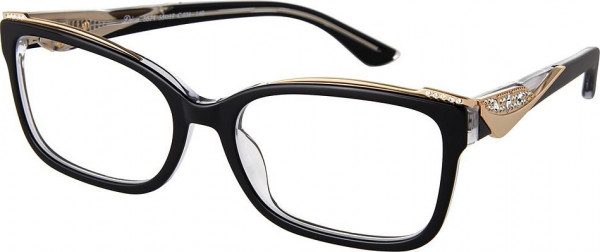 Diva DIVA 5571 Eyeglasses, C 031 BLACK-CRYSTAL-