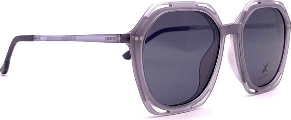 Eyecroxx EC648UD Eyeglasses, C2 Crystal Grey