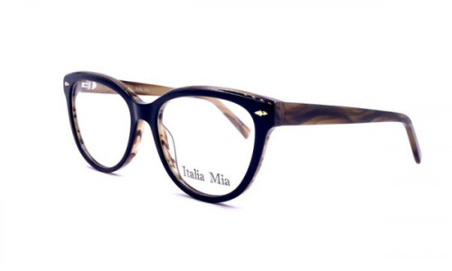 Italia Mia IM809 Eyeglasses, Brown Black