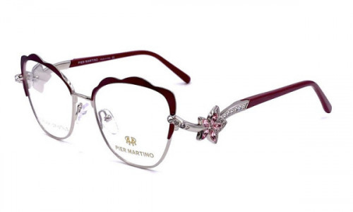 Pier Martino PM6578 LIMITED STOCK Eyeglasses, C3 Silver Plum Crystal