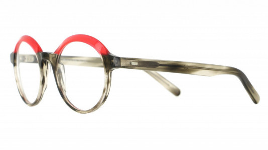 Vanni Spirit V1483 Eyeglasses, striped grey havana / milky red