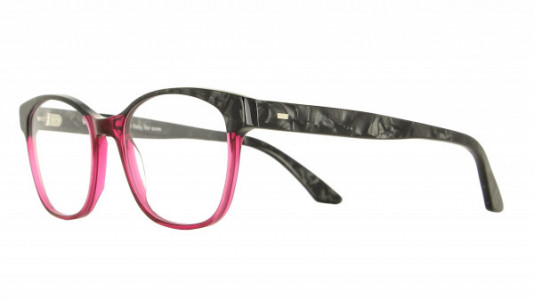 Vanni High Line V1632 Eyeglasses, black dama/ transparent burgundy